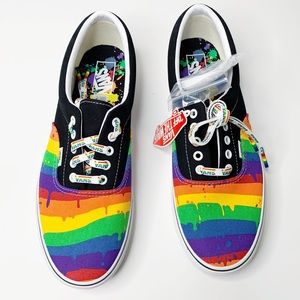 vans rainbow drip era